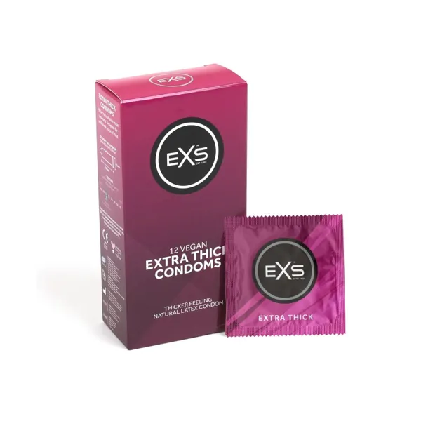 Pakke med EXS Extra Safe kondomer